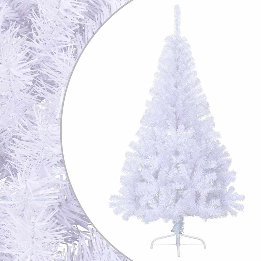 Kunstkerstboom Met Standaard Half 180 Cm Pvc Wit