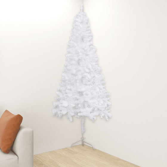 Kunstkerstboom Hoek 240 Cm Pvc Wit