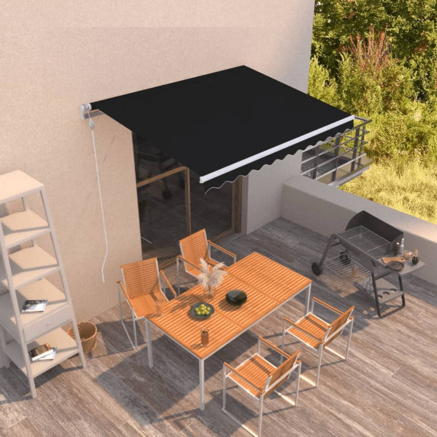 Luifel Automatisch Uittrekbaar 350X250 Cm Antracietkleurig