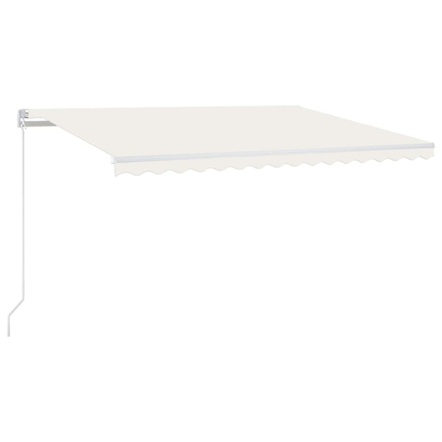 Luifel Handmatig Uittrekbaar 400X300 Cm Crèmekleurig