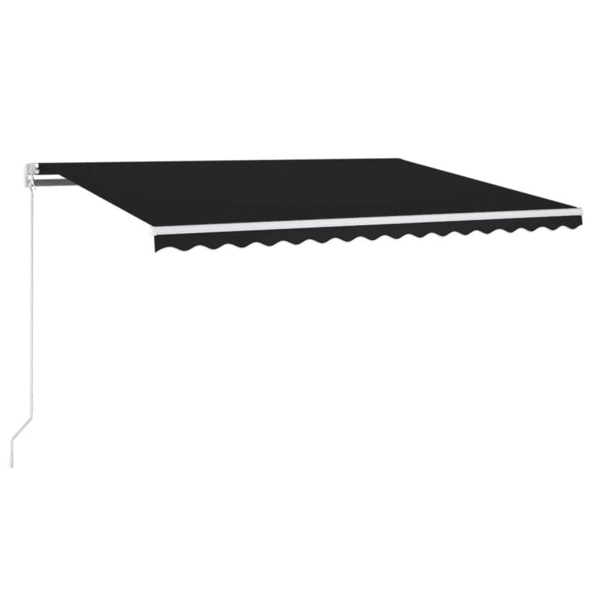 Luifel Handmatig Uittrekbaar 450X300 Cm Antracietkleurig