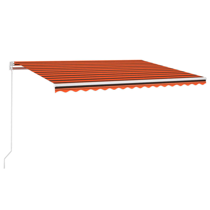 Luifel Automatisch Uittrekbaar 450X300 Cm Oranje En Bruin