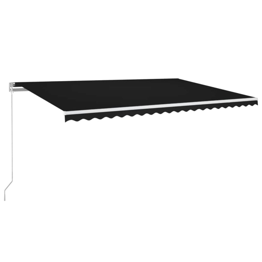 Luifel Handmatig Uittrekbaar 500X300 Cm Antracietkleurig