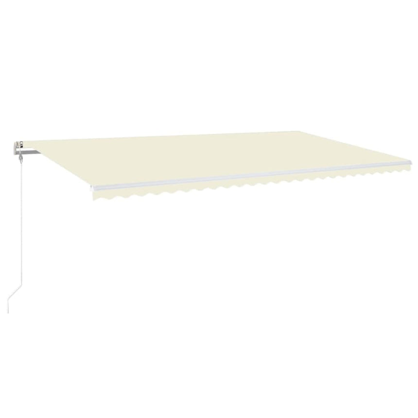 Luifel Automatisch Uittrekbaar 600X300 Cm Crèmekleurig Groen