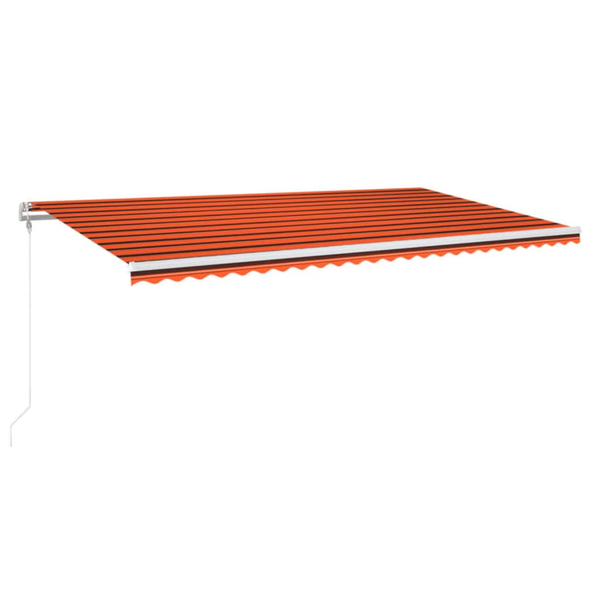 Luifel Automatisch Uittrekbaar 600X300 Cm Oranje En Bruin