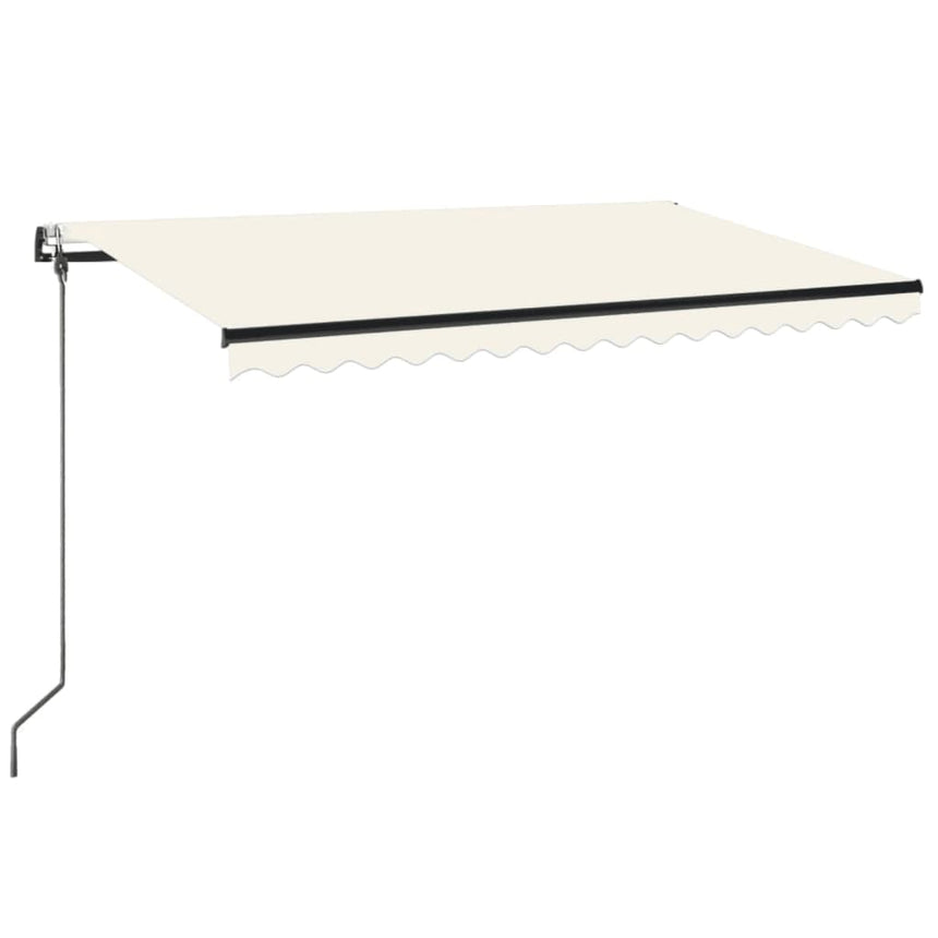 Luifel Automatisch Met Led En Windsensor 300X250 Cm Crèmekleur