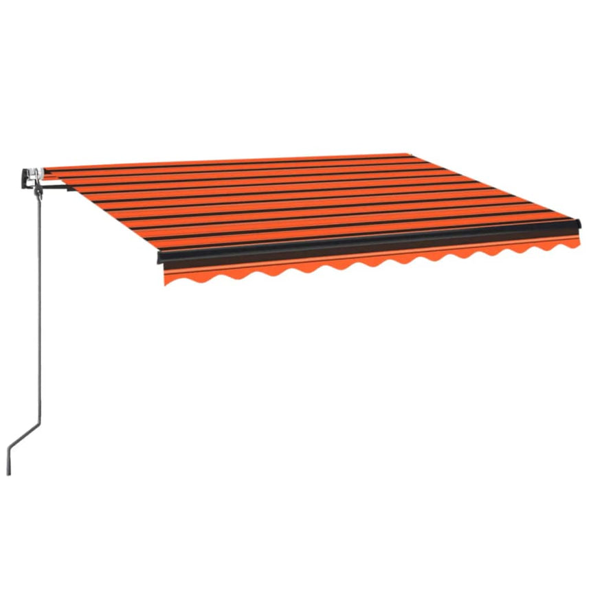 Luifel Automatisch Uittrekbaar 350X250 Cm Oranje En Bruin