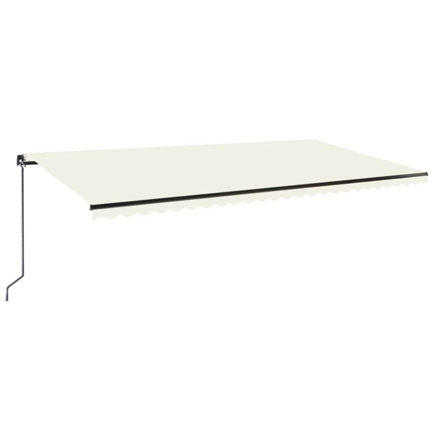 Luifel Handmatig Uittrekbaar 600X300 Cm Crèmekleurig