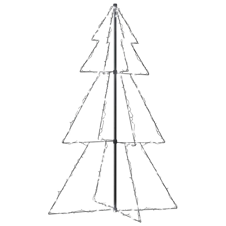 Kegelkerstboom 200 Led's Binnen En Buiten 98X150 Cm Koudwit