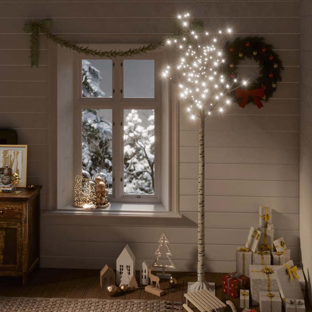 Kerstboom Wilg Met 200 Koudwitte Led's Binnen En Buiten 2,2 M Warmwit