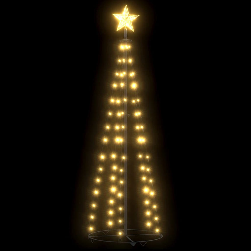 Kegelkerstboom 70 Te Led's 50X120 Cm Warmwit