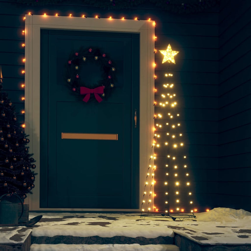 Kegelkerstboom 70 Te Led's 50X120 Cm Warmwit