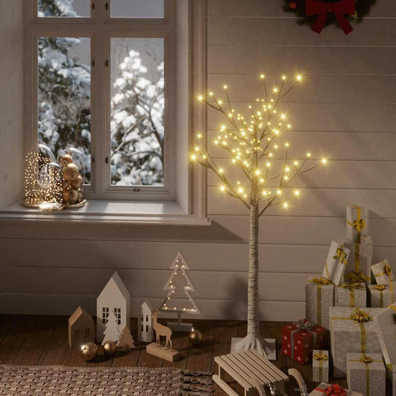 Kerstboom Wilg Met 128 Te Led's Binnen En Buiten 1,2 M Warmwit