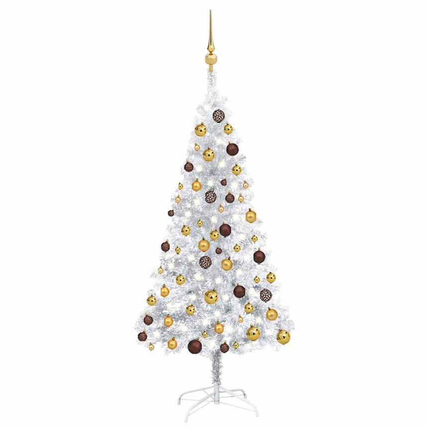 Kunstkerstboom Met Verlichting En Kerstballen 150 Cm Pet