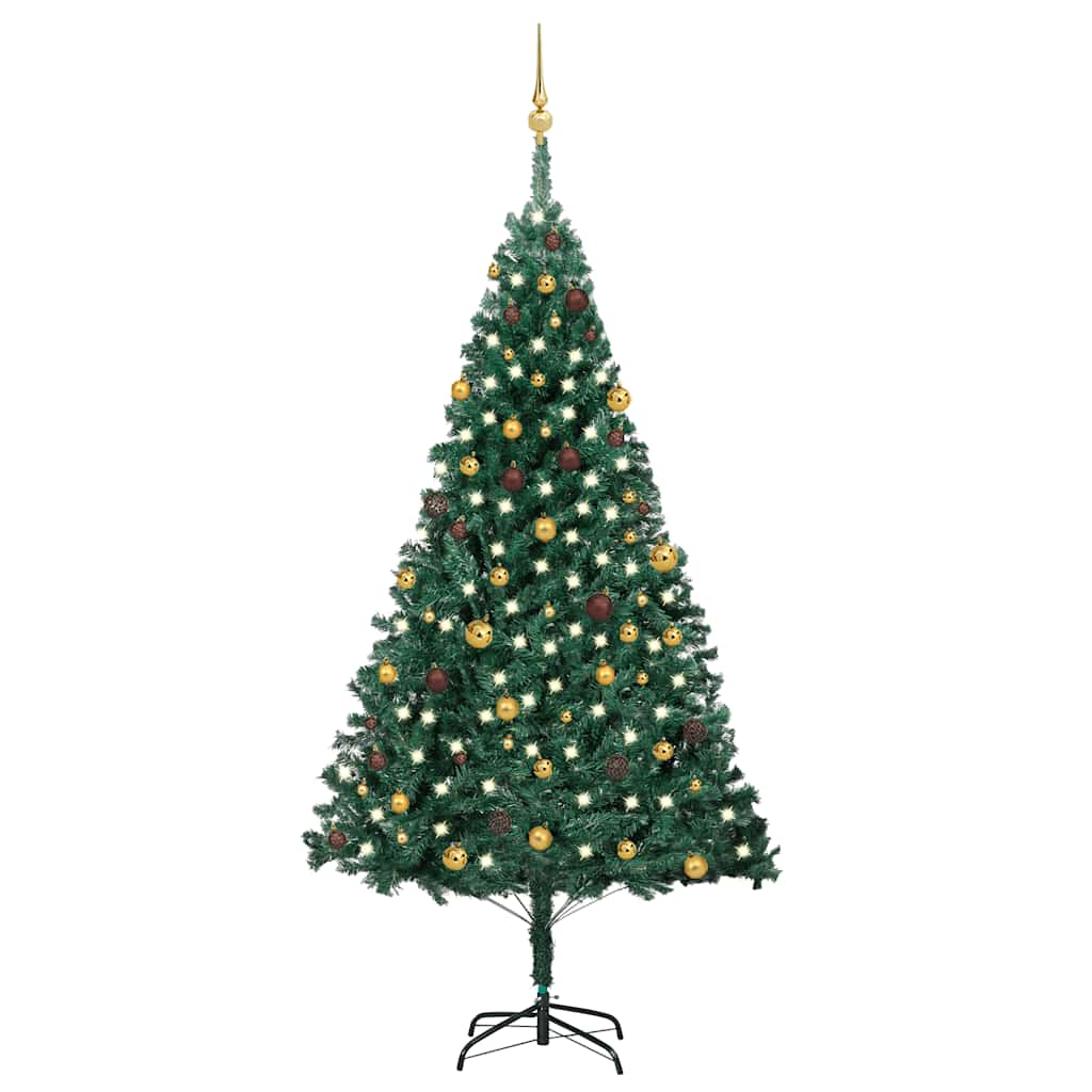 Kunstkerstboom Met Verlichting En Kerstballen