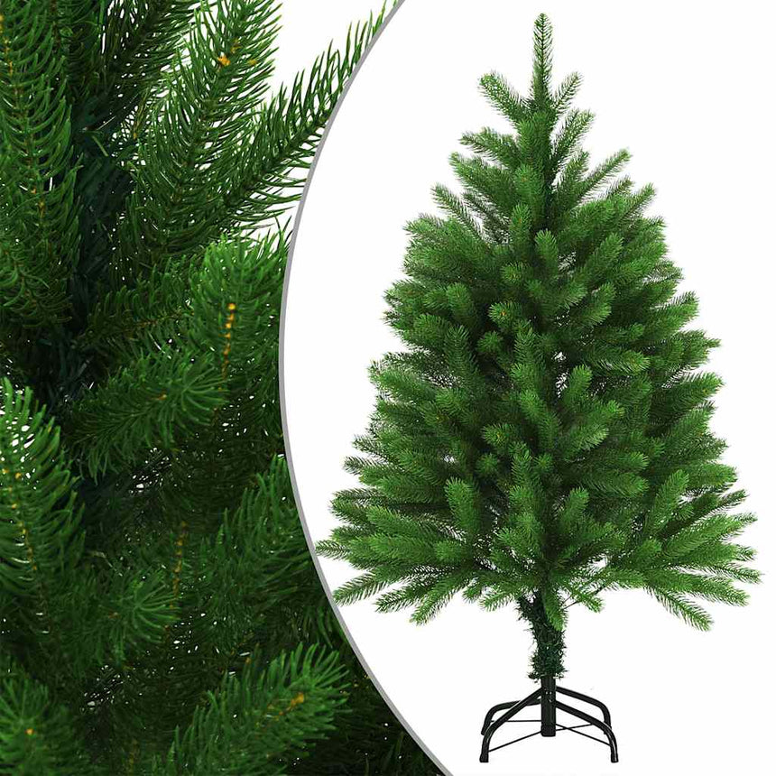 Kunstkerstboom Met Verlichting En Kerstballen 120 Cm Groen Goud