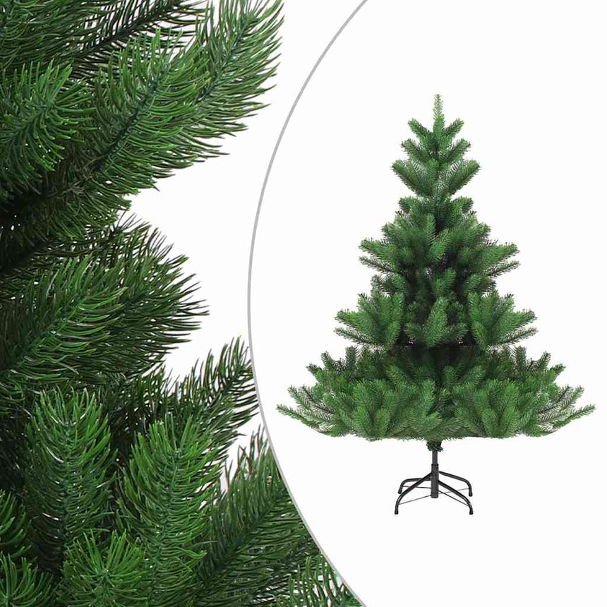 Kunstkerstboom Nordmann Met Led's En Kerstballen 150 Cm Groen Goud