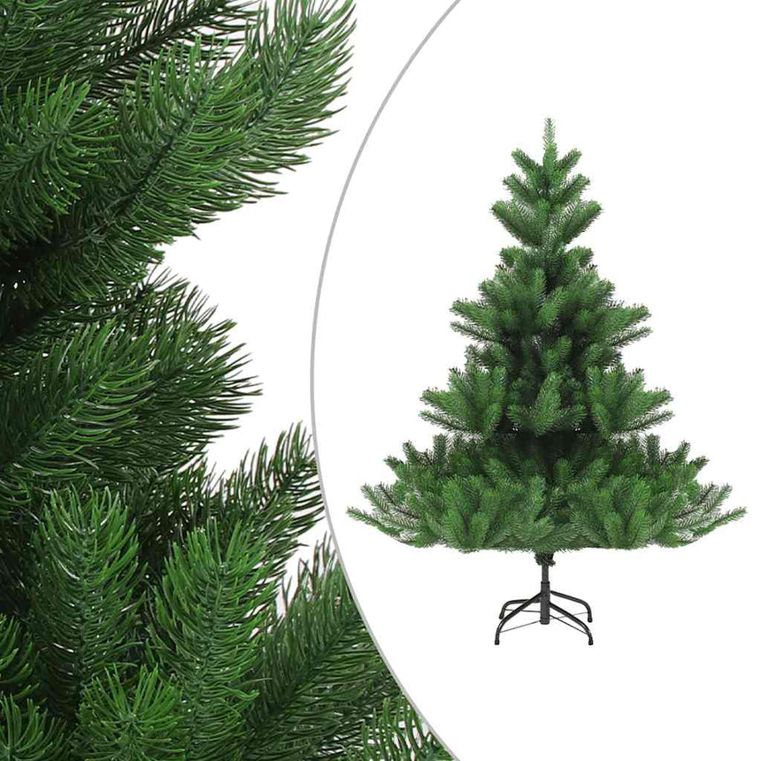 Kunstkerstboom Nordmann Met Led's En Kerstballen 180 Cm Groen Rozen