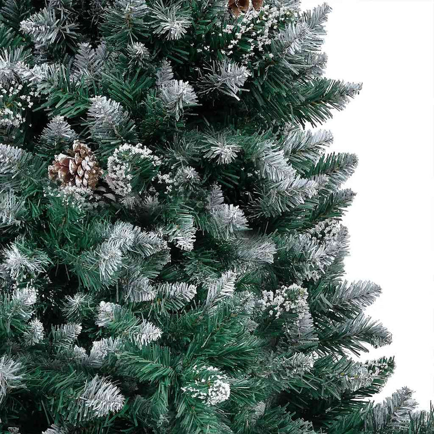 Kunstkerstboom Met Led En Kerstballen En Dennenappels 180 Cm