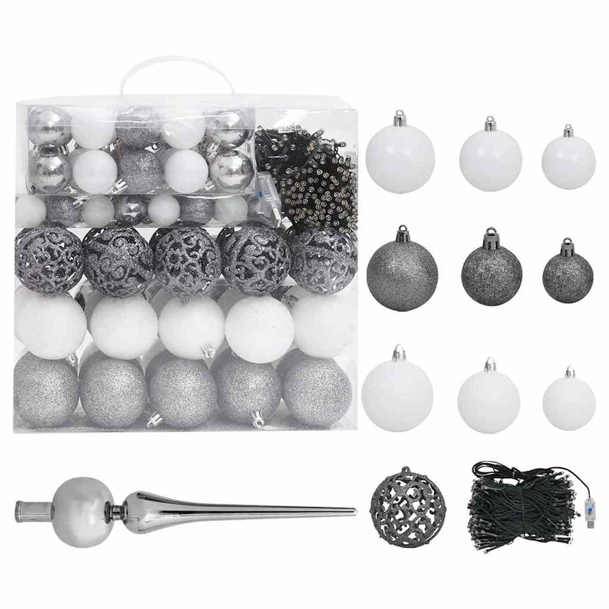 Kunstkerstboom Met Verlichting En Kerstballen
