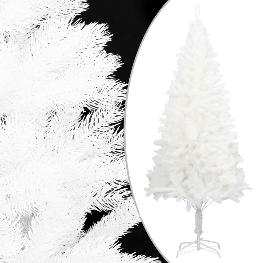 Kunstkerstboom Met Verlichting En Kerstballen 240 Cm Wit