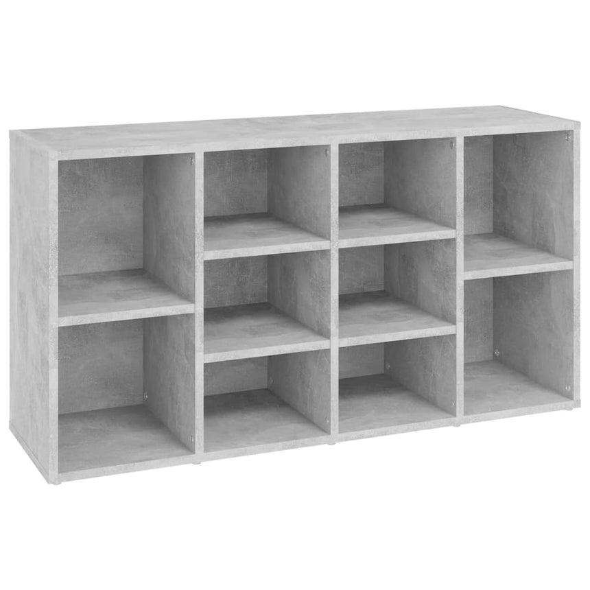 Schoenenbank 103X30X55 Cm Bewerkt Hout Betongrijs