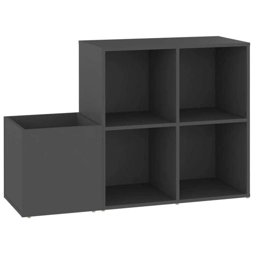 Opbergkast 105X35,5X70 Cm Bewerkt Hout Grijs