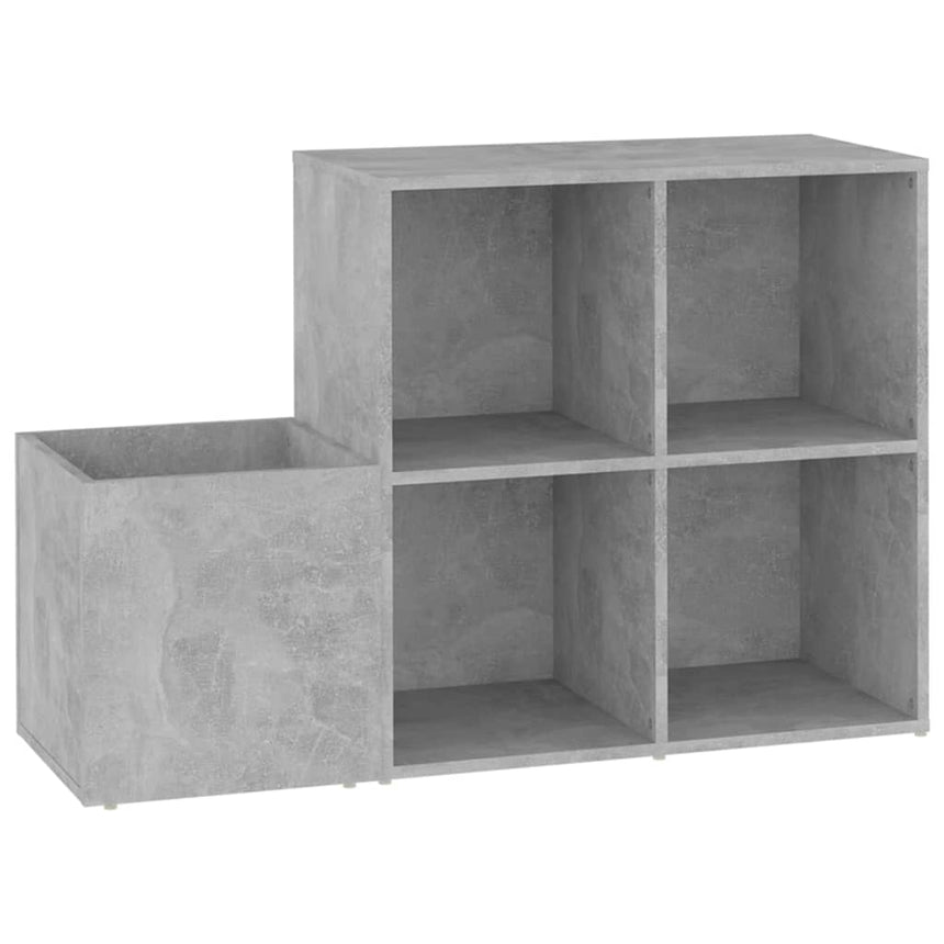 Opbergkast 105X35,5X70 Cm Bewerkt Hout Betongrijs