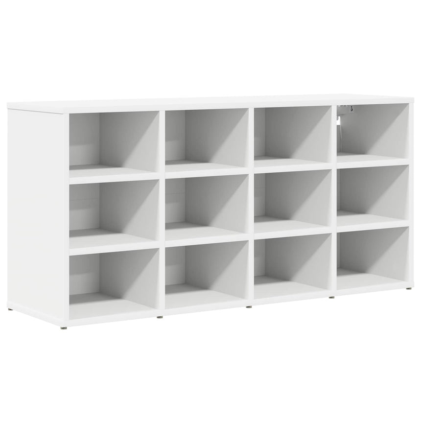 Schoenenkast Met Plank Bewerkt Hout