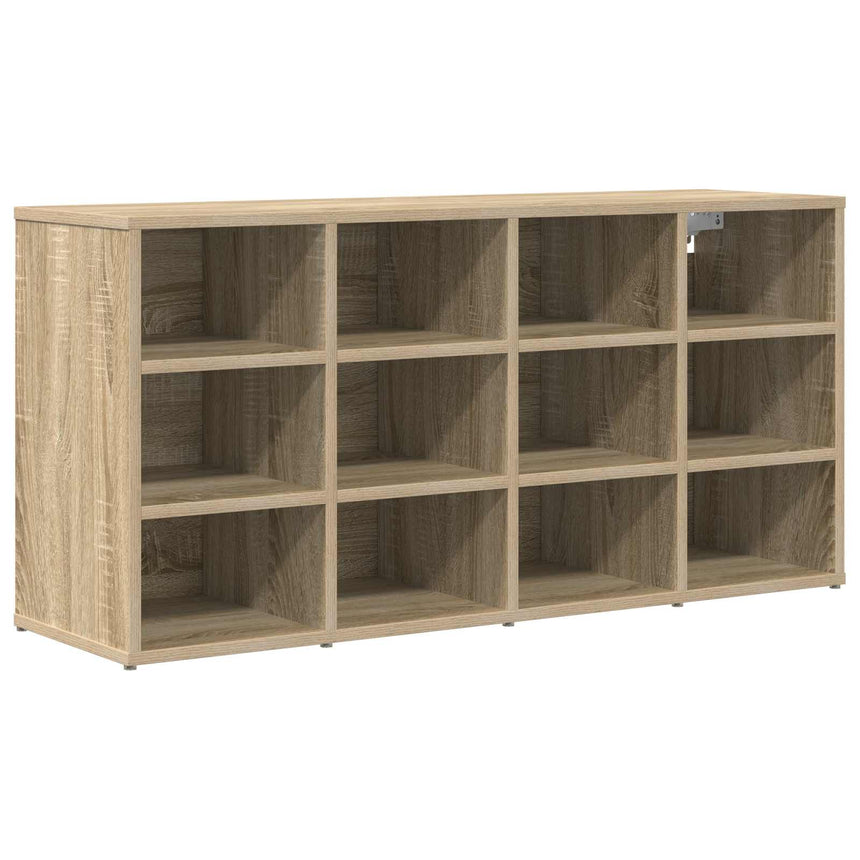 Schoenenkast Met Plank Sonoma Eik Bewerkt Hout