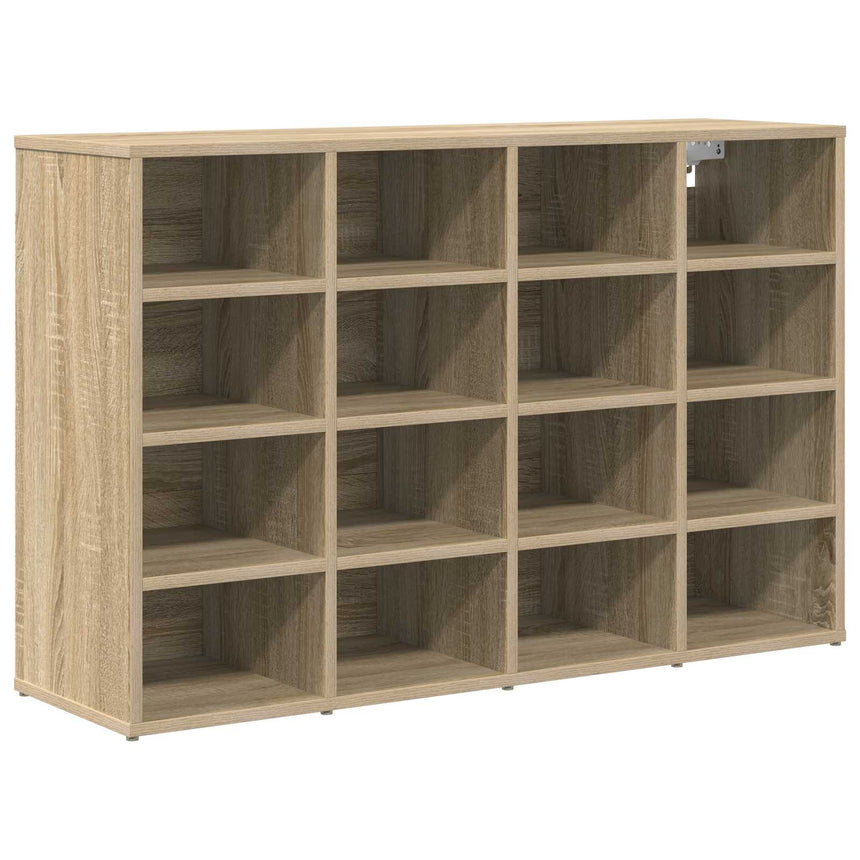 Schoenenkast Met Plank Sonoma Eik Bewerkt Hout