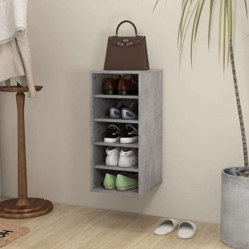 Schoenenkast 31,5X35X90 Cm Bewerkt Hout
