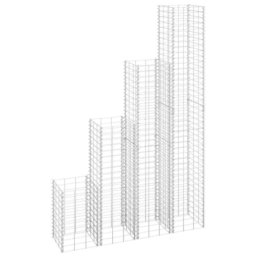 Gabion Plantenbakken 3 St Verhoogd 30X30X50 Cm Ijzer