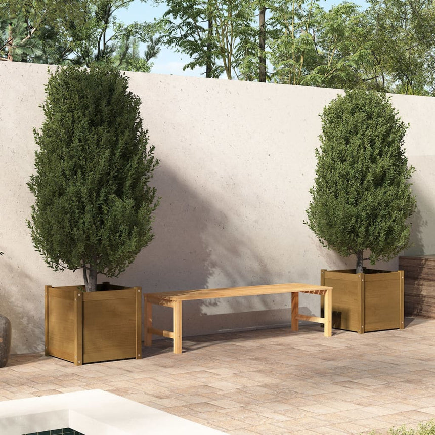 Plantenbakken 50X50X50 Cm Massief Grenenhout