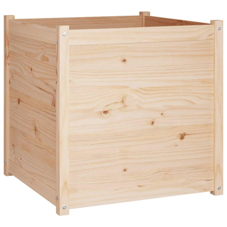 Plantenbak 70X70X70 Cm Massief Grenenhout