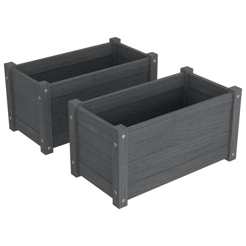 Plantenbakken 60X31X31 Cm Massief Grenenhout
