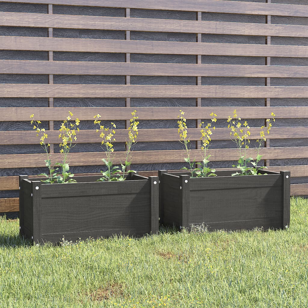 Plantenbakken 60X31X31 Cm Massief Grenenhout