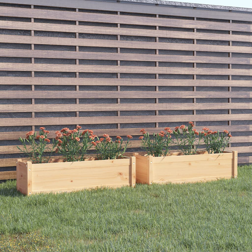 Plantenbakken 100X31X31 Cm Massief Grenenhout