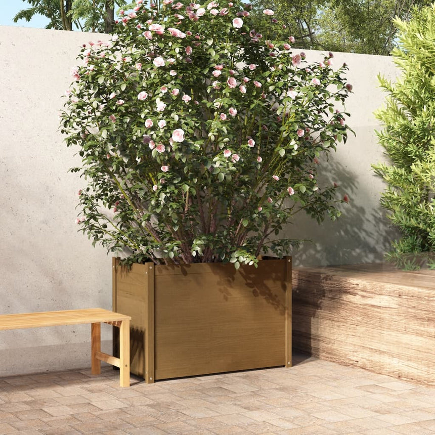 Plantenbak 100X50X70 Cm Massief Grenenhout