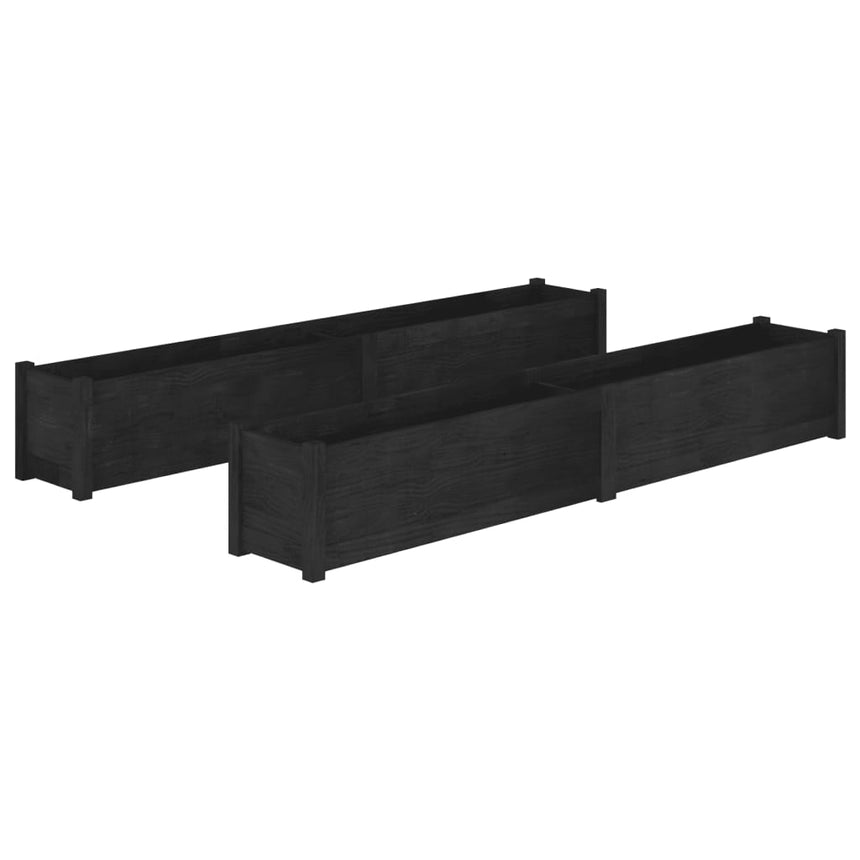 Plantenbakken 200X31X31 Cm Massief Grenenhout