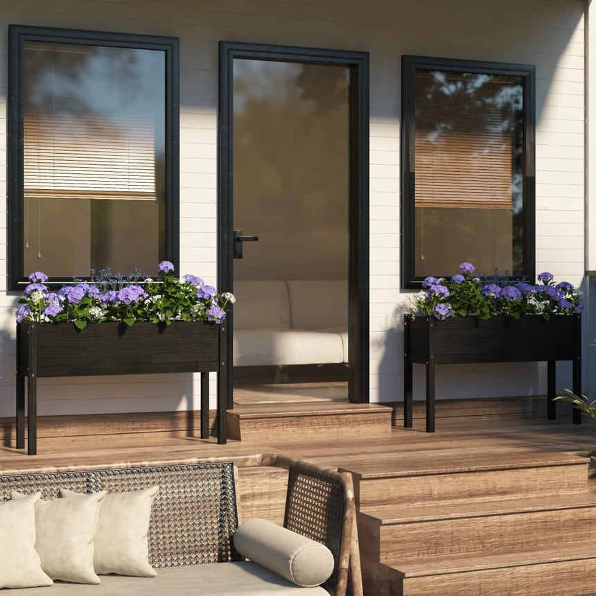 Plantenbakken 110X31X70 Cm Massief Grenenhout