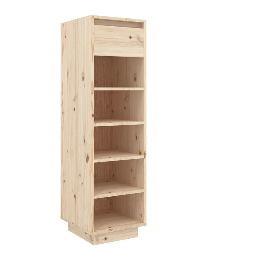 Schoenenkast 30X34X105 Cm Massief Grenenhout Naturel