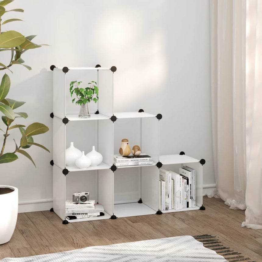 Opbergmeubel Met 12 Vakken Polypropeen Transparant Doorzichtig