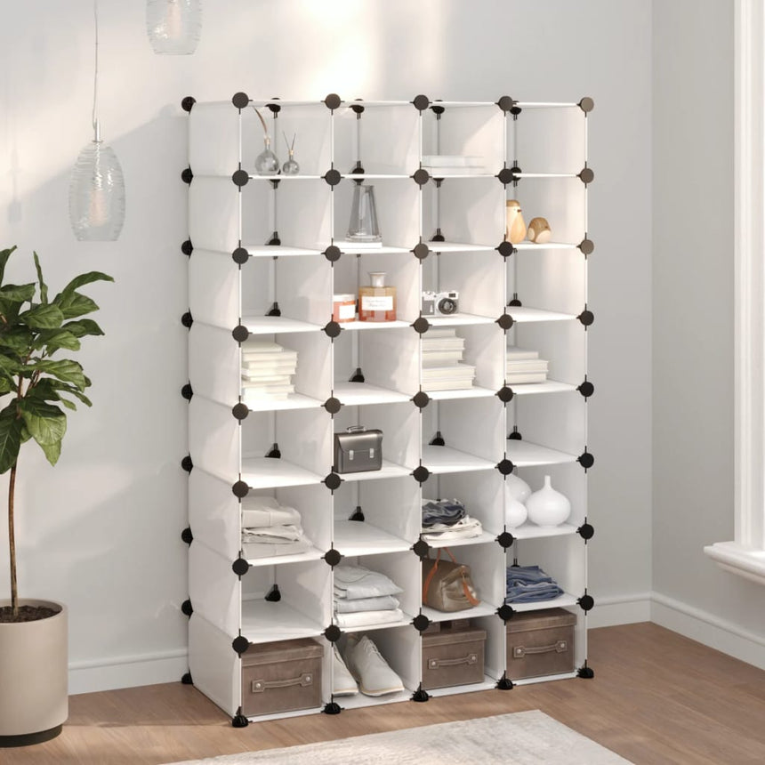 Schoenenrek 84X32X88,5 Cm Polypropeen Transparant Doorzichtig