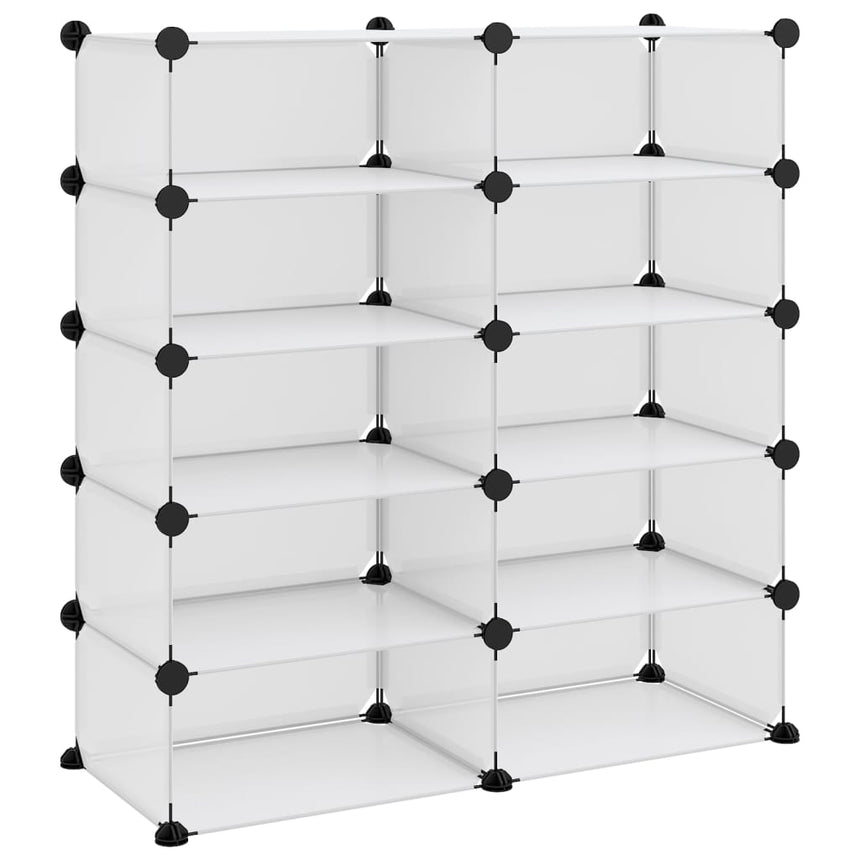 Schoenenrek 84X32X88,5 Cm Polypropeen Transparant Doorzichtig