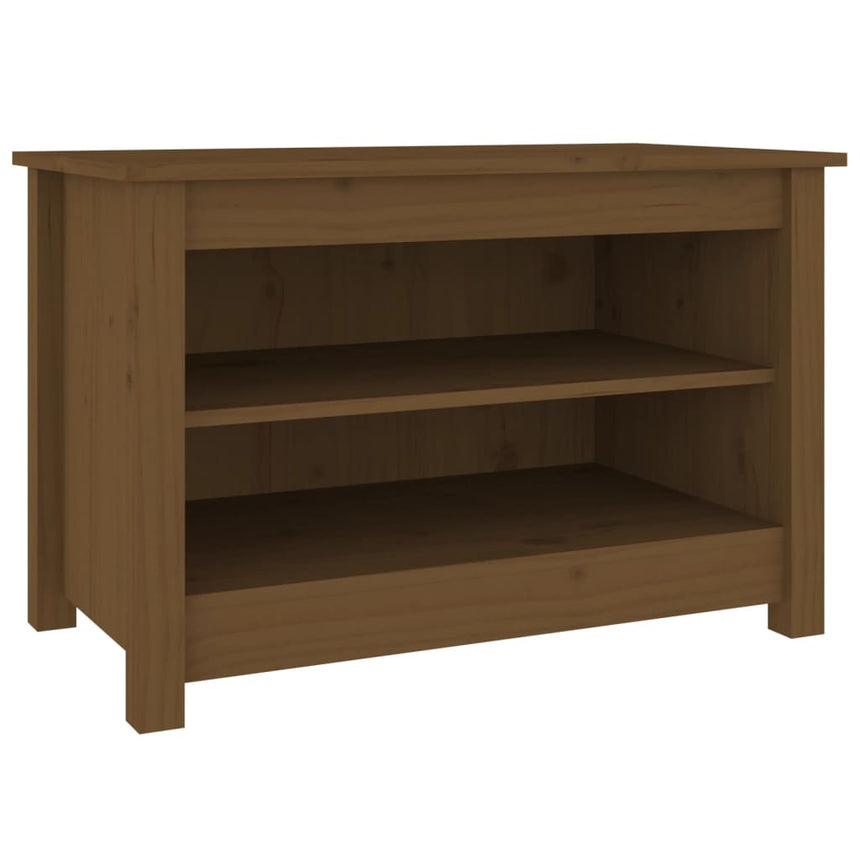 Schoenenkast 70X38X45,5 Cm Massief Grenenhout Honingbruin