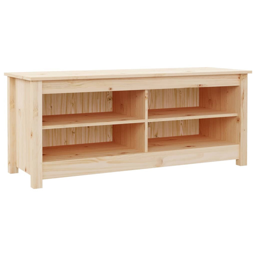 Schoenenbank 110X38X45,5 Cm Massief Grenenhout Naturel