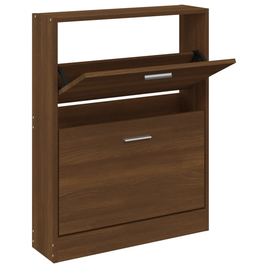 Schoenenkast 59X17X Bewerkt Hout Bruin Eikenkleur