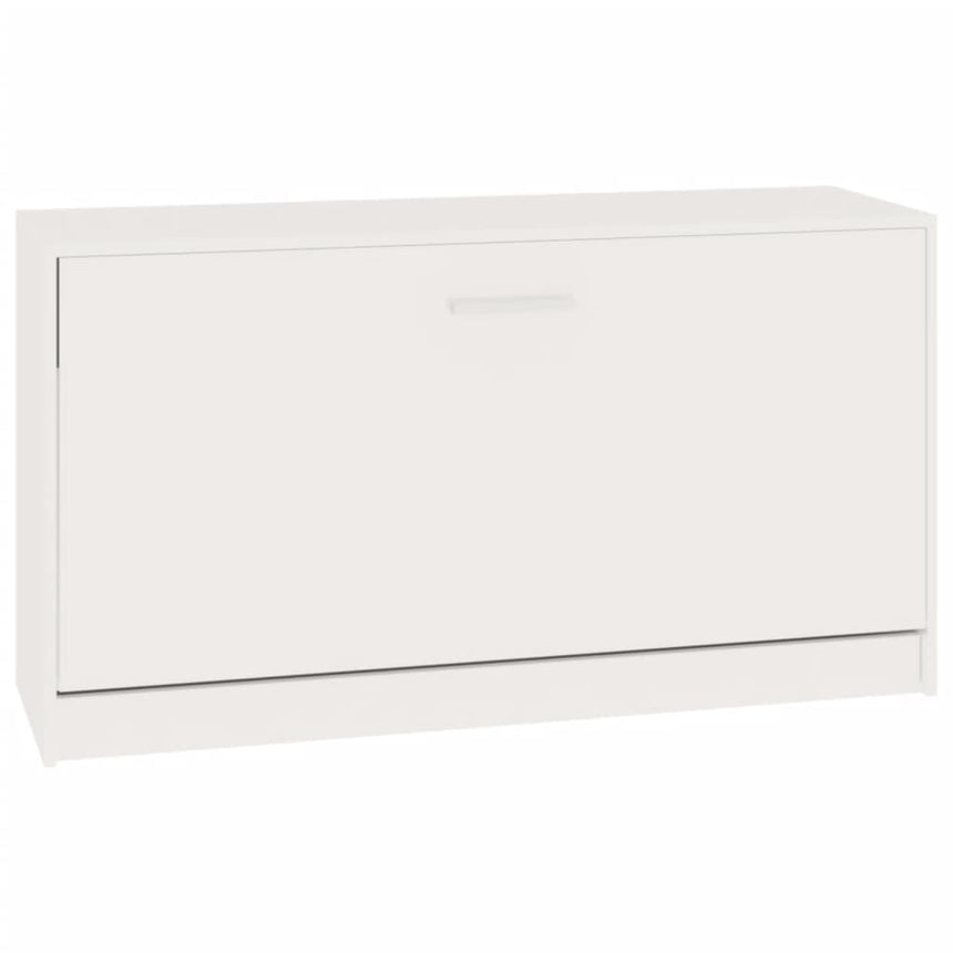 Schoenenbank 80X24X45 Cm Bewerkt Hout Hoogglans Wit