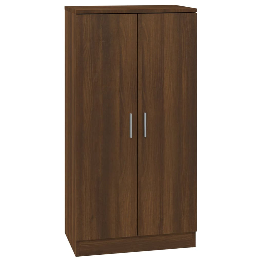 Schoenenkast 55X35X108 Cm Bewerkt Hout Bruin Eikenkleur
